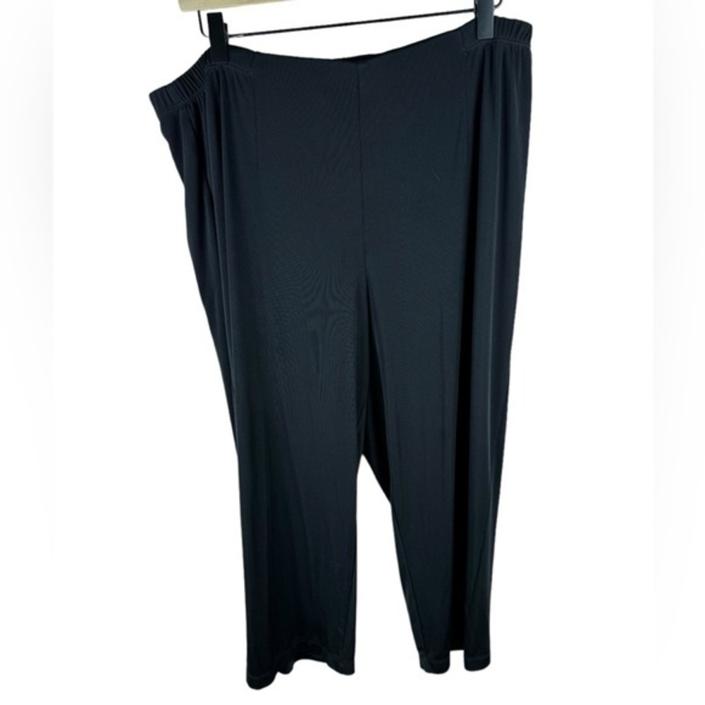 Chico’s easy wear women’s black pull on stretch capri pants size 3 large